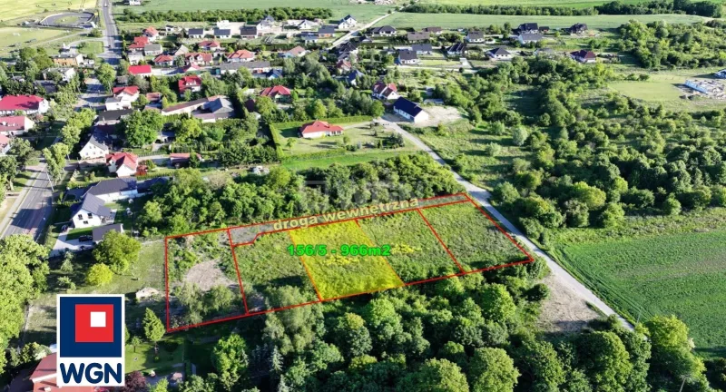 Grunt budowlany jednorodzinny na  sprzedaż Wawrów - 966 m2 | WZ bezterminowe | Wawrów