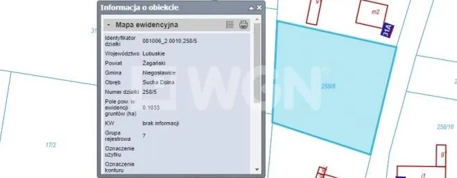 Działka na sprzedaż Sucha Dolna